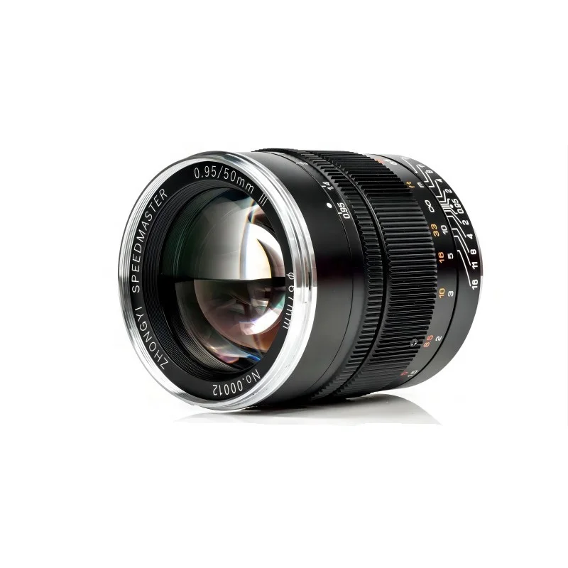 Third version of 50mmF0.95 Full frame Prime Portrait lens compatible with SonyE CanonRF NikonZ ZhongYi Optics flagship product