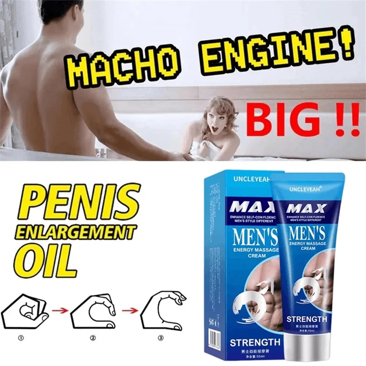 Big Dick XXL Penis Enlargement Cream Sex Gel 50ml Increase Penis Size Male Delay Erection Cream for Men Growth Thicken