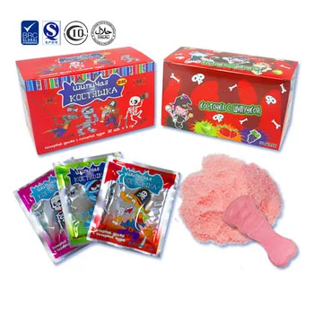 OEM wholesale popular Russian skull shaped candy with powder creative candy sour power