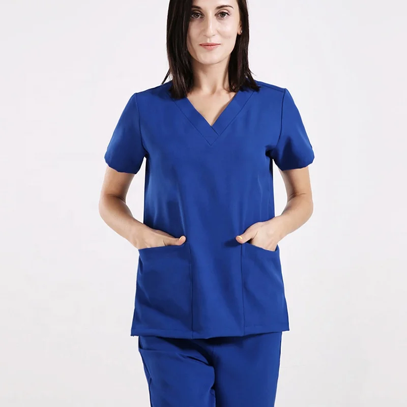 Women healthcare polyester rayon spandex vendors medical scrubs 4 way stretch scrubs uniforms sets nursing scrubs