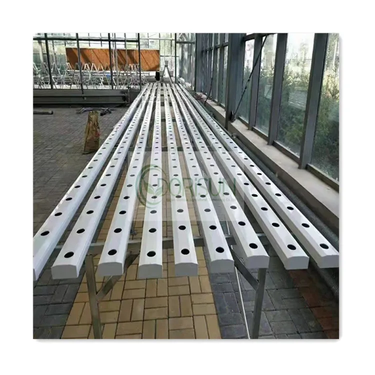 Indoor outdoor agricultural planting hydroponic strawberry gutter growing NFT channel for sale