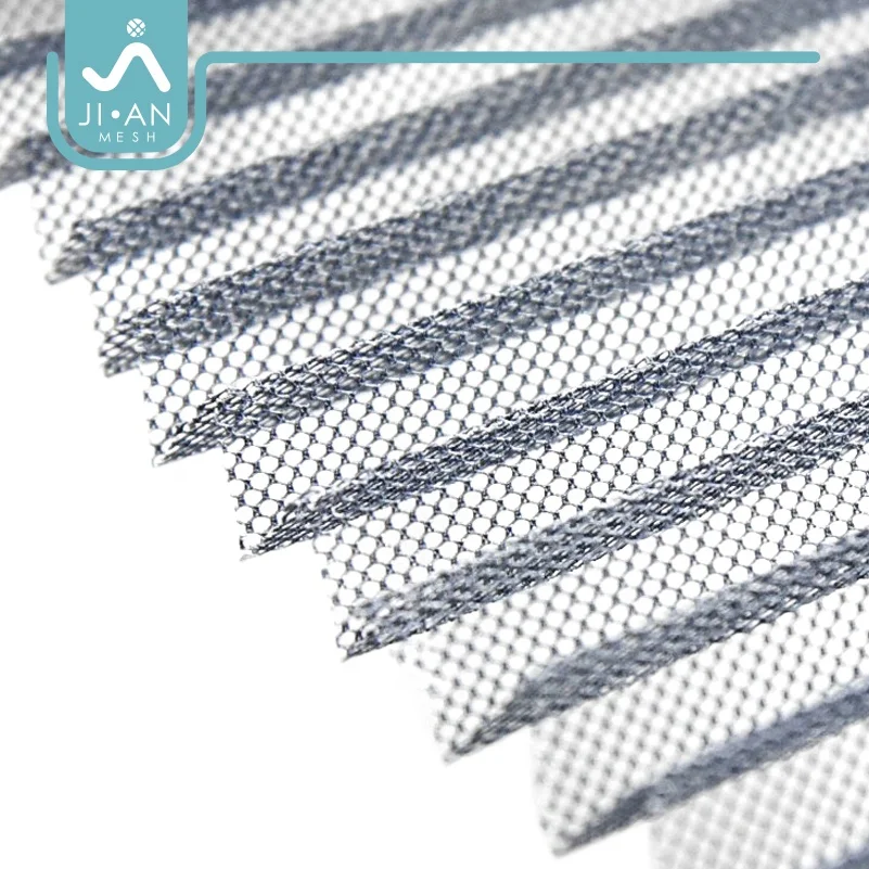 Factory polyester material pleated mesh fly screen door folding screen net for window and door insect screen pleated mesh