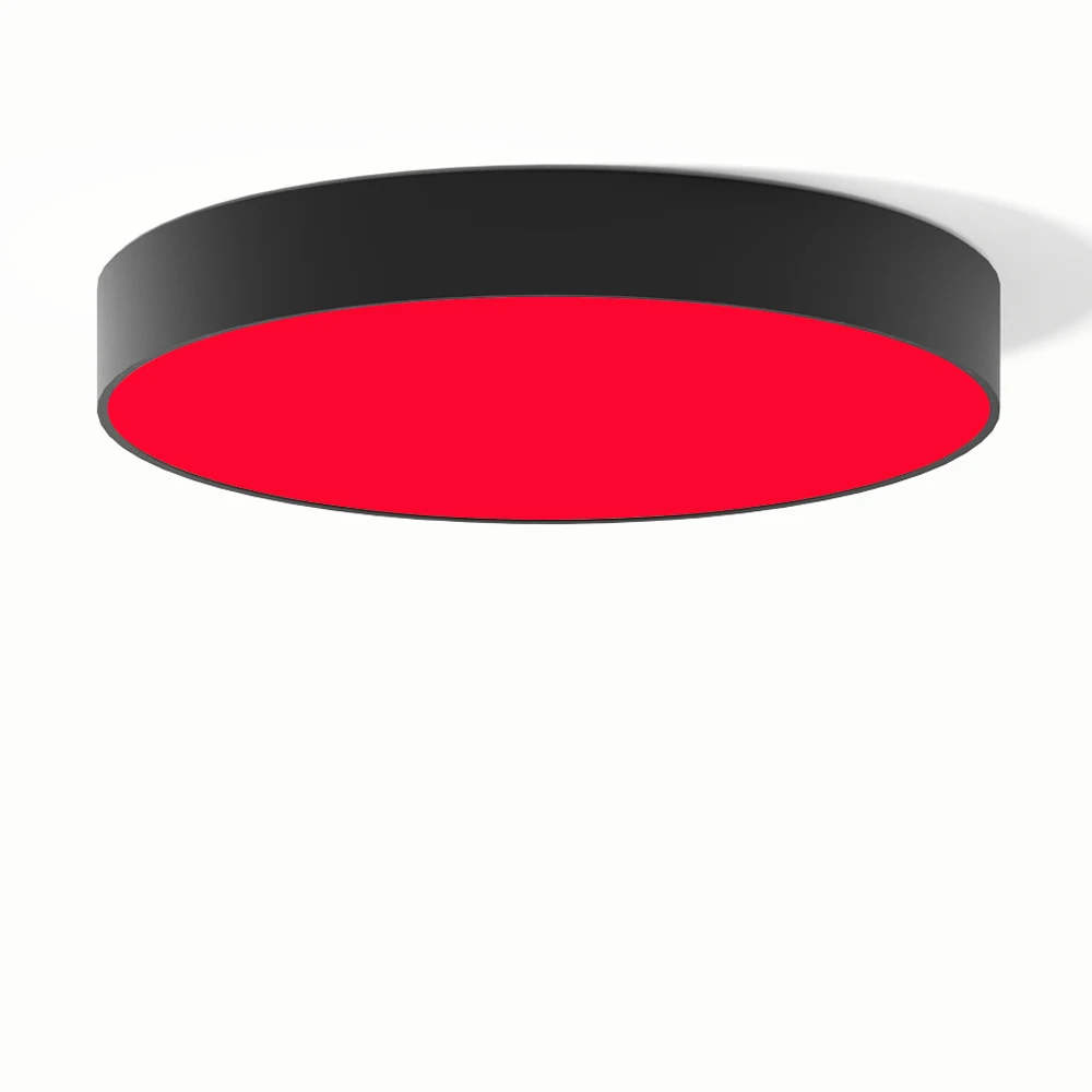 New product RGB round panel led suspension light for ceiling office lighting