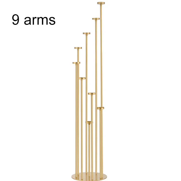 Wedding Centerpieces Candle Holder 5 8 Arm Gold Metal Tall Candlestick Candelabra For Wedding Table Decorations