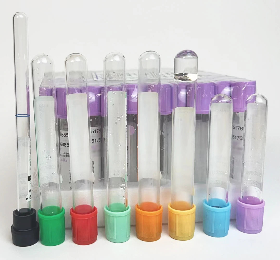 Medical Disposable K2 K3 Edta Tube Lavender Vacuum Blood Plain Collection Test Tube