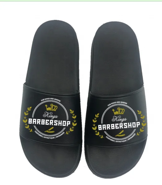 2020 Summer Slipper Hot Selling PVC Custom Printing Logo Slipper Custom Embossed Logo Sliders