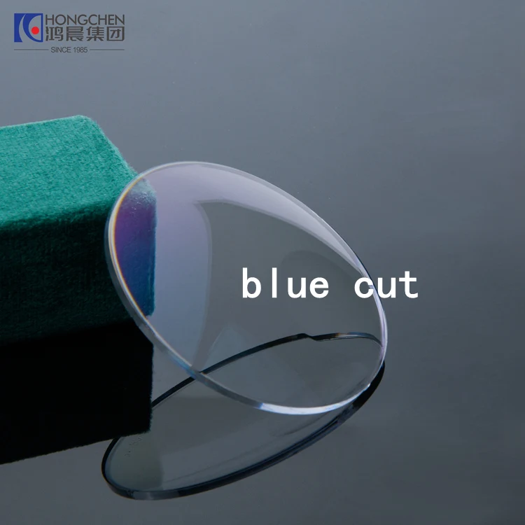 Cheap Price 1.67 Blue Cut HMC  Single Vision Anti Blue Light Glasses Lenses Optical