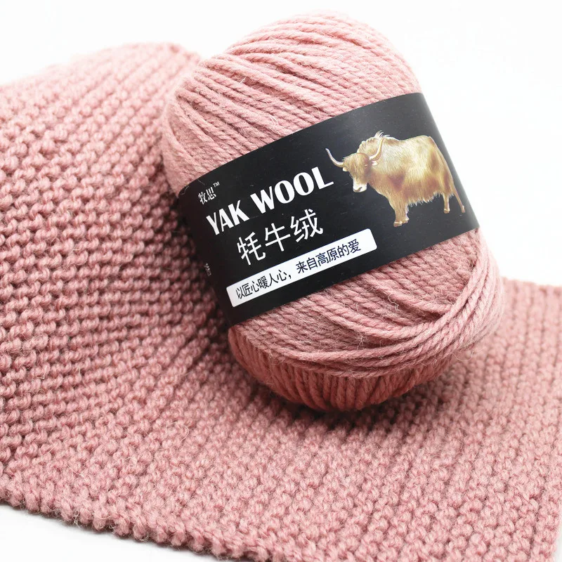 Wholesale 3-strand baby medium thick hand-knitted crocheted scarf hat sweater coat yak wool yarn