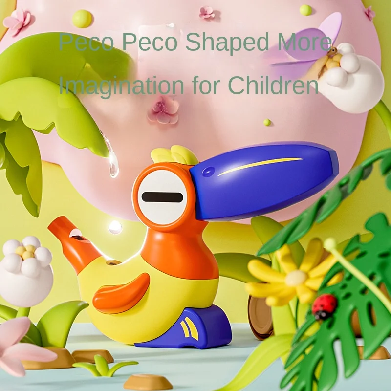 Wholesale cartoon water bird whistle children toy pelican water whistle pronunciation trainer baby trumpet bird call whistle toy