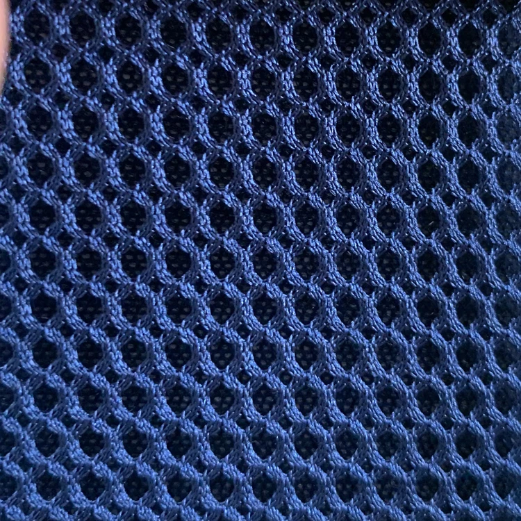 Polyester Spacer Breathable 3D Air Mesh Fabric For Shoes Elastic Fabric Air Mesh Black Fabric