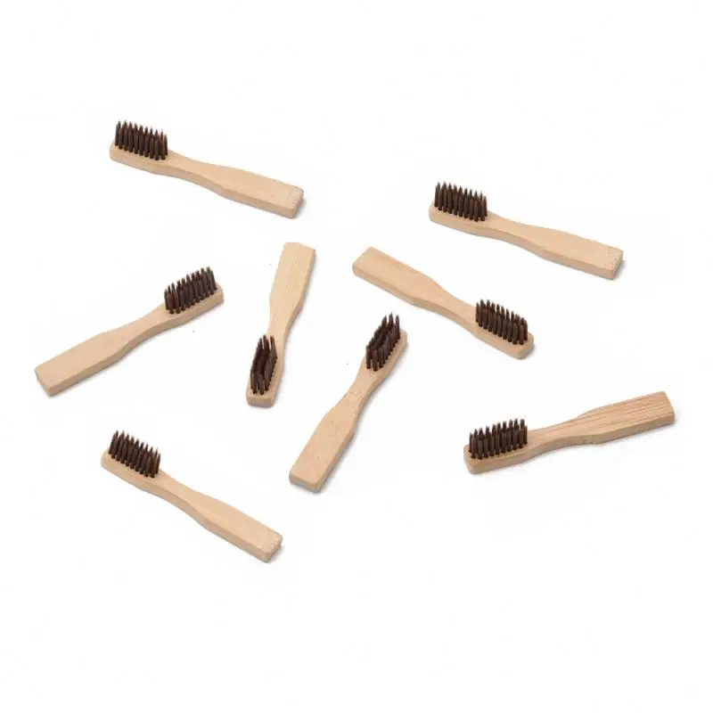 Tingsheng bamboo roundhandled toothbrush bamboo toothbrush custom logo