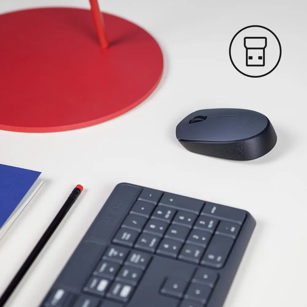 Logitech M170 Беспроводная оптическая мышь 1000 точек/дюйм игровая 2 4 ГГц USB