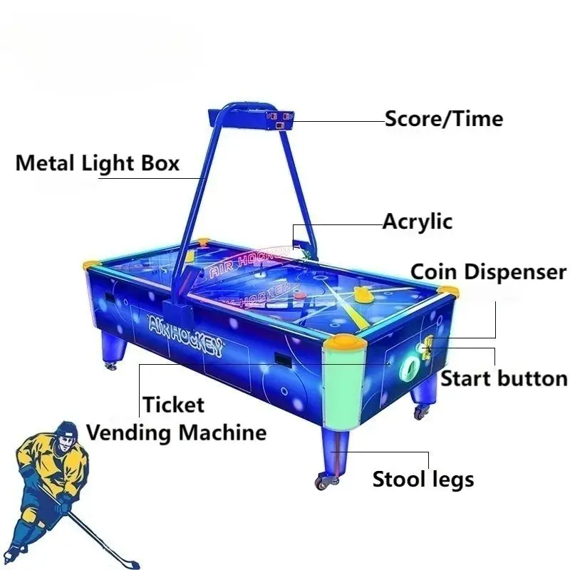 High Quality Amusement Machine Coin Operated Commercial Air Hockey Game Machine For Children Playground