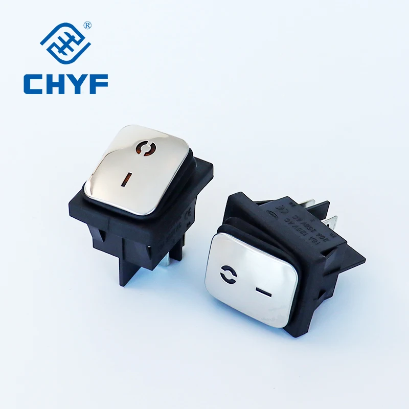 CHYF KCD4 15A/20A 250VAC водонепроницаемый IP67 коромысло переключатель с 2-мя позициями включения-выключения Красной светодиодной и синей лампой 4/6 контактов