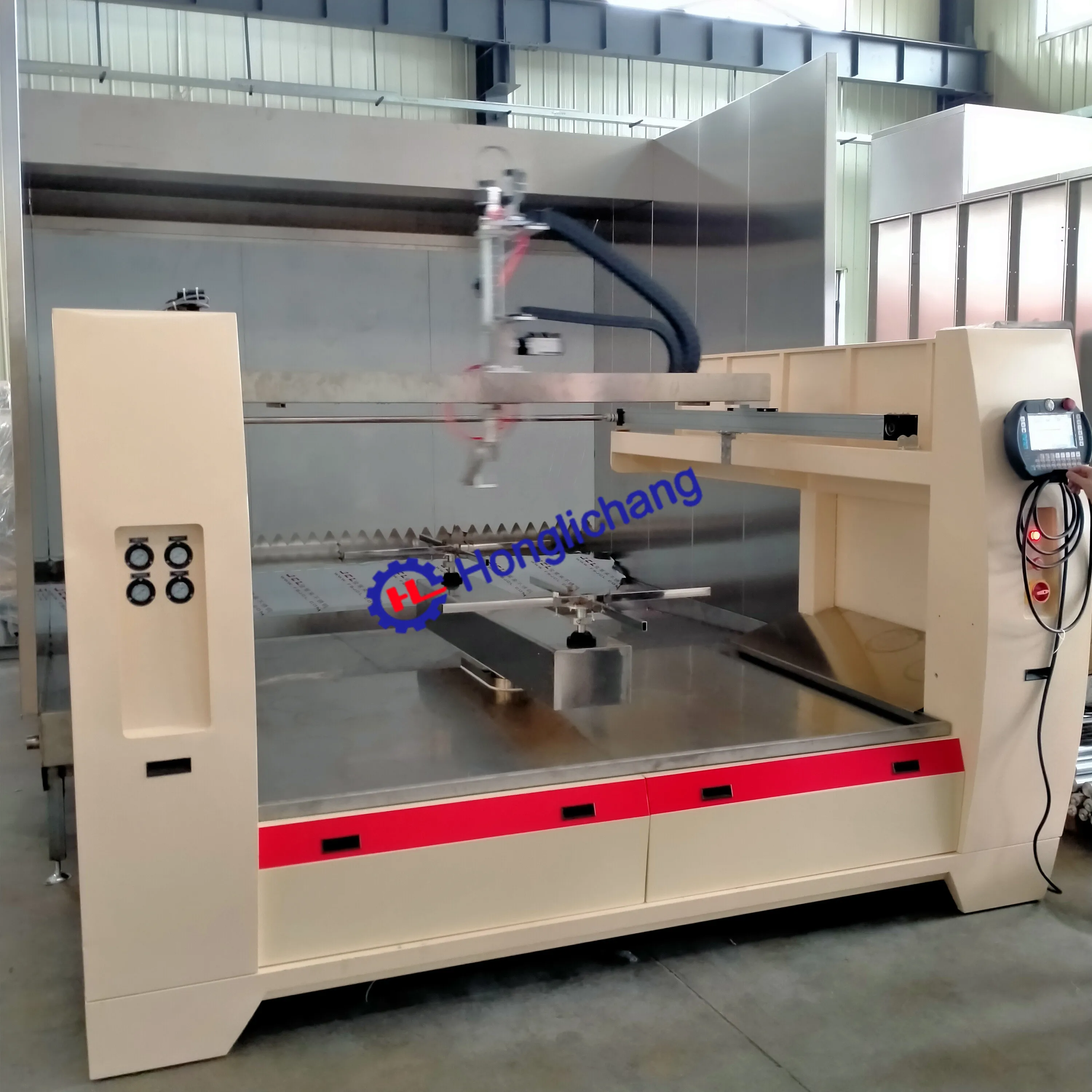 6 - Axis Automatic Linear Spray Paint Painting Equipment for Plastic Parts