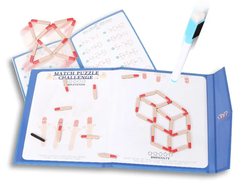 Fast Delivery Children Match Game Logic Problem Solving Magnetic Board Training Thinking Teaching Aid Educational Toys Wooden Ki