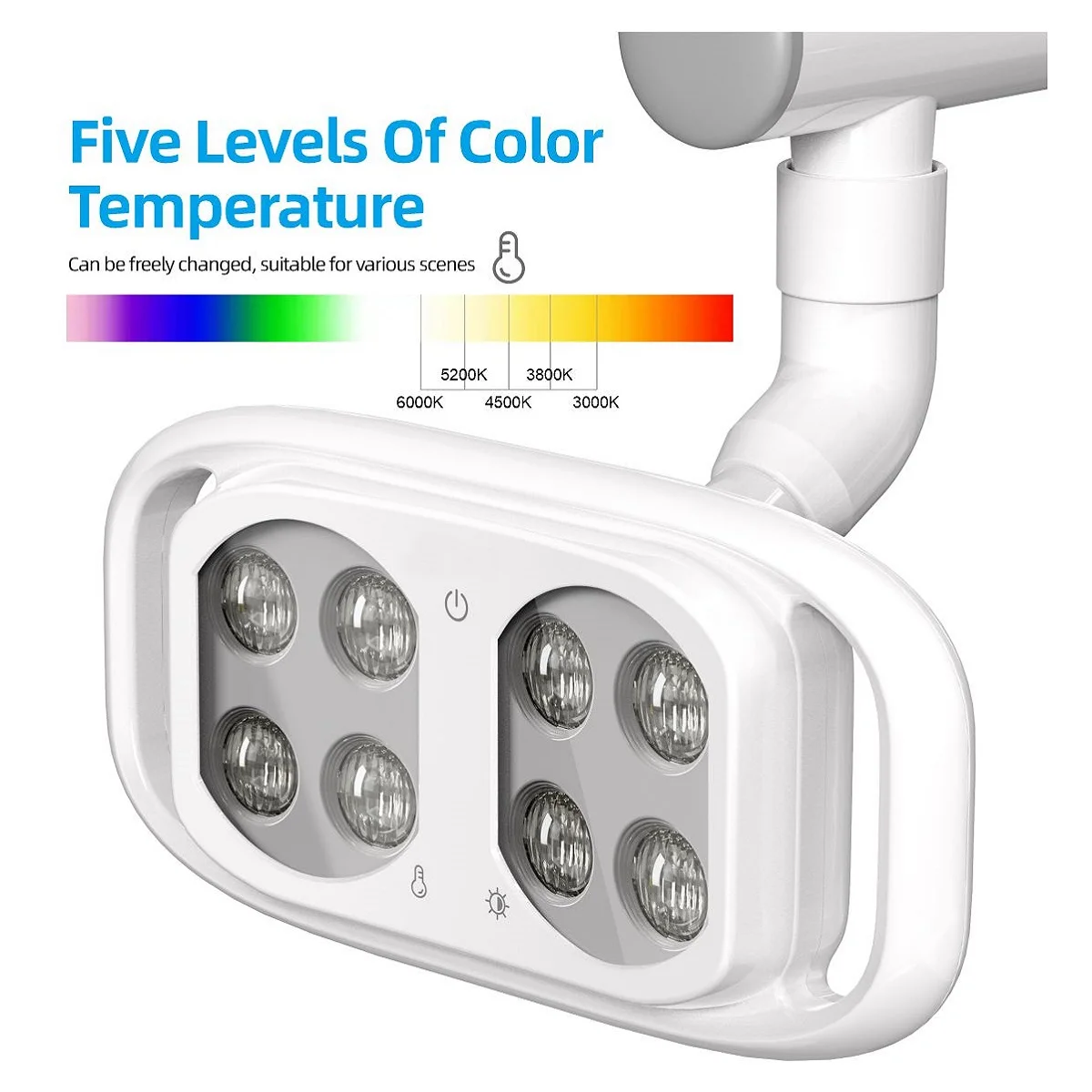 Dental Equipment Dental Chair Led Oral Lamp High Brightness 8 Bulbs Dental Led Oral Surgery Lamp For Dental Clinic