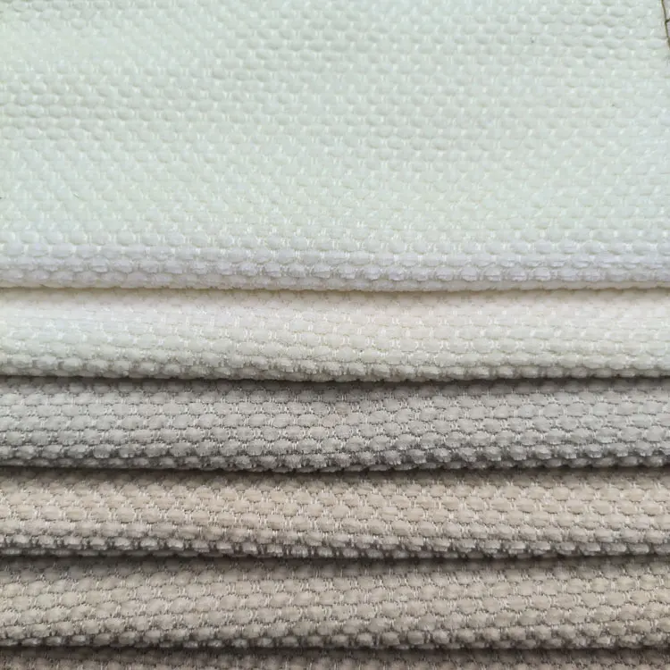 Home Textile Chenille Yarn 100% Polyester Velvet New Modern Chenille Beige Fabric Sofa Suite