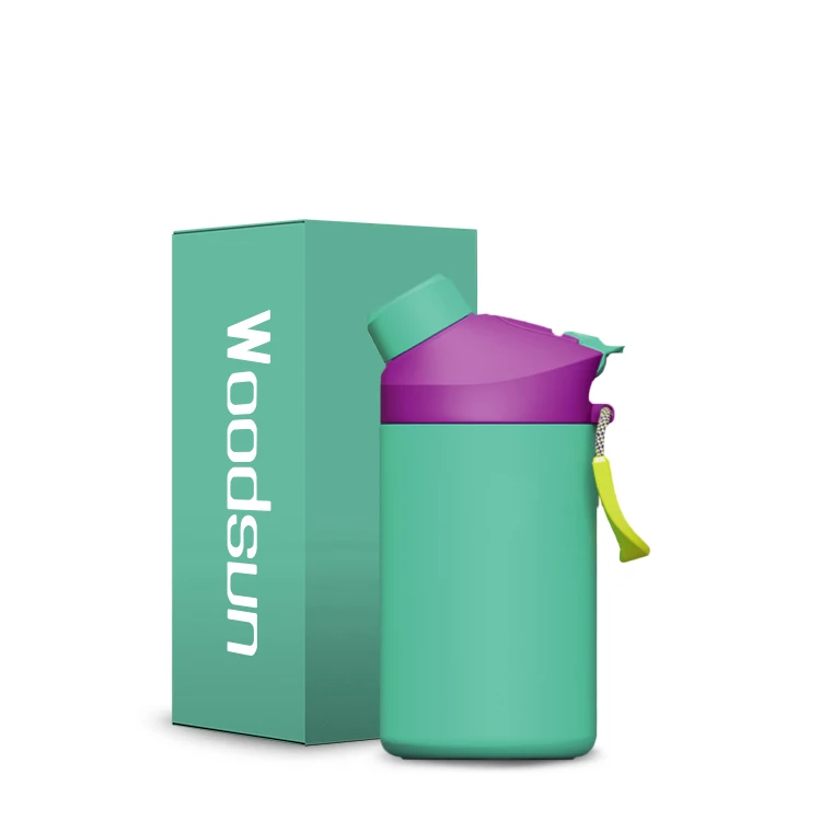 Magnetic Double Mouth Stainless Steel Termos Kids Insulated Water Bottle Vacuum Flasks