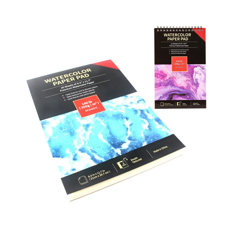 A4 A5 watercolor pad 160g 300g watercolour paper cold press acid free sketchbook for watercolor acrylic painting