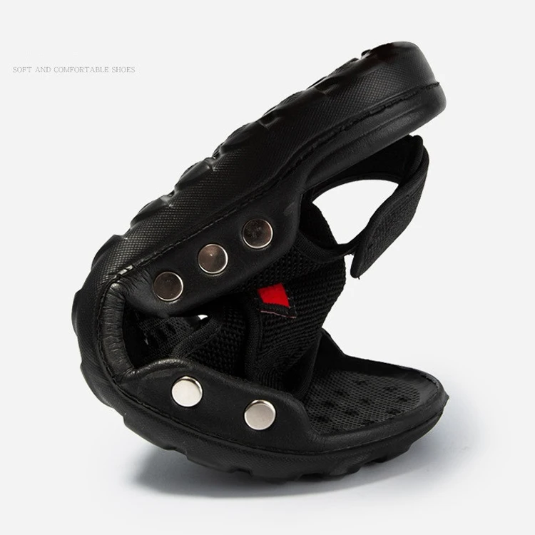 Sandals Men Summer Slippers 2023 Fashion Peep Toe Shoes Male Outdoor Non-slip Flat Beach Slides