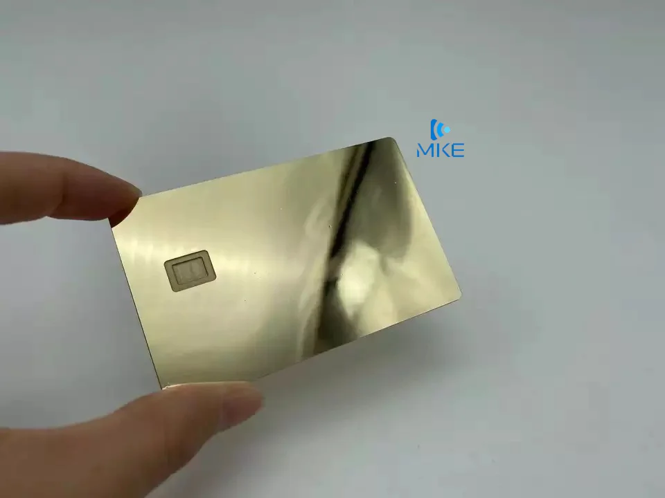 magnetric stripe and signature strip slot credit metal card stainless steel rfid cards