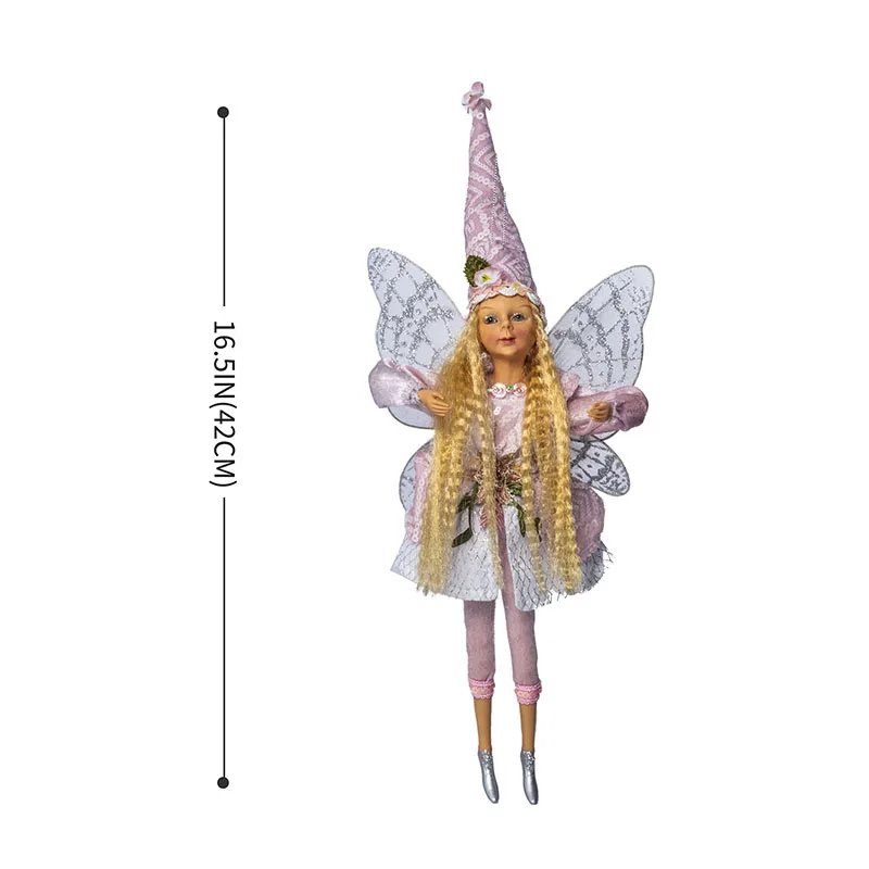 Hot Sale 16.5inch/42CM Xmas Decoration Cartoon Cute Soft Christmas Elf Plush Elf Doll