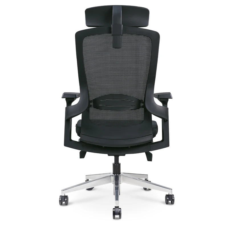 2020 High Back Black Office Reclining Back Chair With Pu Castor Ergonomic Breathable Mesh Office Chair