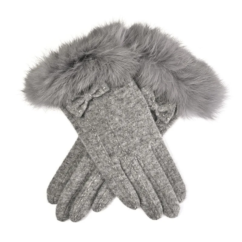 Оптовая продажа Модные женские перчатки зимние с модным принтом сохраняющие тепло Зимние для