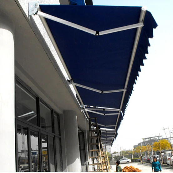 OEM large Outdoor Retractable caravan 270 Awning tent outdoor windows Canopy Full Cassette Motorized patio Awning