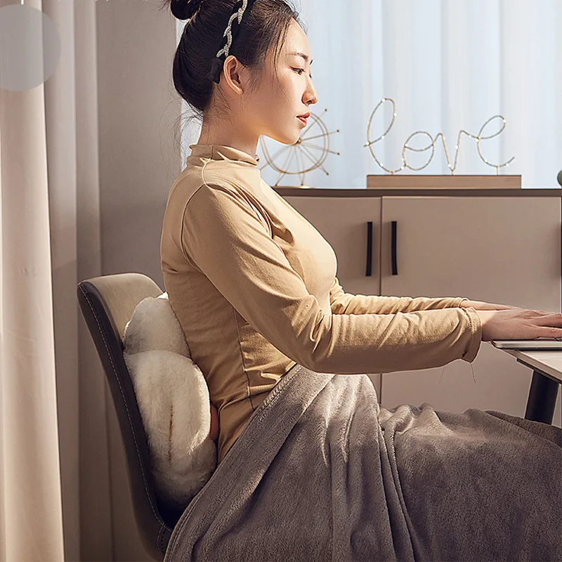 Dual-Purpose Cat Claw Car Pillow Quilt Plush Stuffed Animal Hand Warmer Office Nap Artifact Thicken Travel Pillow Logo Folding