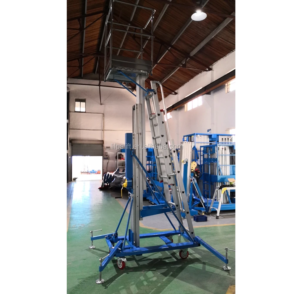 120kg Portable Manual Telescopic Aluminum Lift Platform