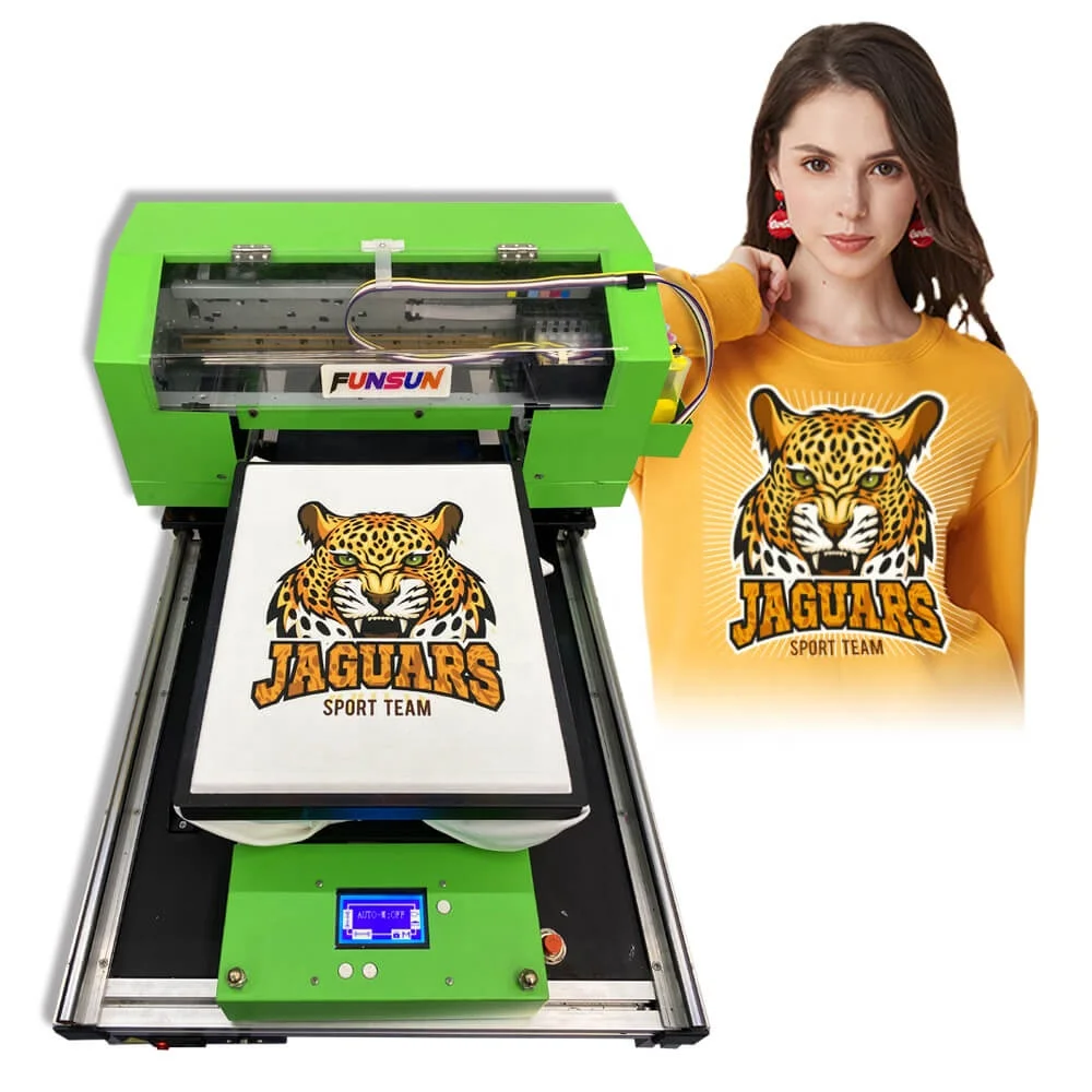 Funsun A3 DTG Футболка швейная машина для печати Джинсовая Шляпа носки фартук маска рукав наручи манжеты Детские футболки с короткими рукавами ткань