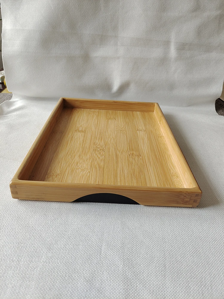 Новый высококачественный бамбуковый поднос, Круглый квадратный безопасный экологически чистый бамбуковый поднос