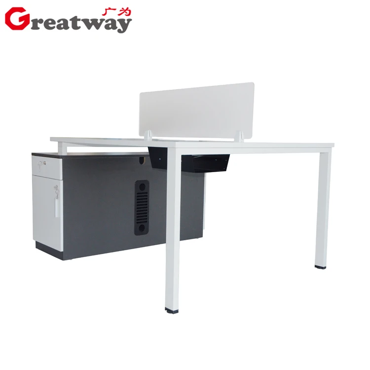 Стол настольная Рама L-образной формы сидя на рабочей станции угловой стол мебель металлический Железный офисный стол