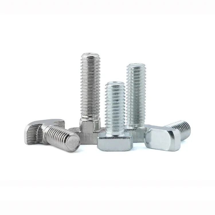 Steel T-shaped screw aluminum profile T-shaped Hammer Head bolt 40 series M8*16-10 T type screw