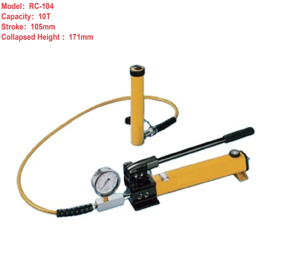 Factory Price OEM Available RC-104 Single-Acting Hydraulic Cylinder Capacity 10T Stroke 105mm ENERPAC Equal Hydraulic Jack