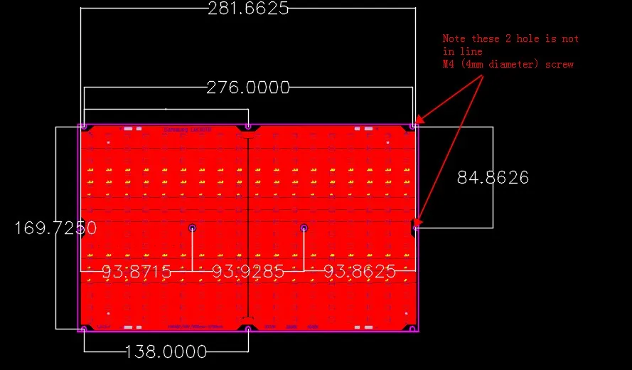OEM ODM High Power LED Module LM301B LM281B+ SMD 3030 2835 / Led Circuit Board of  PCB Kit mixed IR UV LEDs for indoor