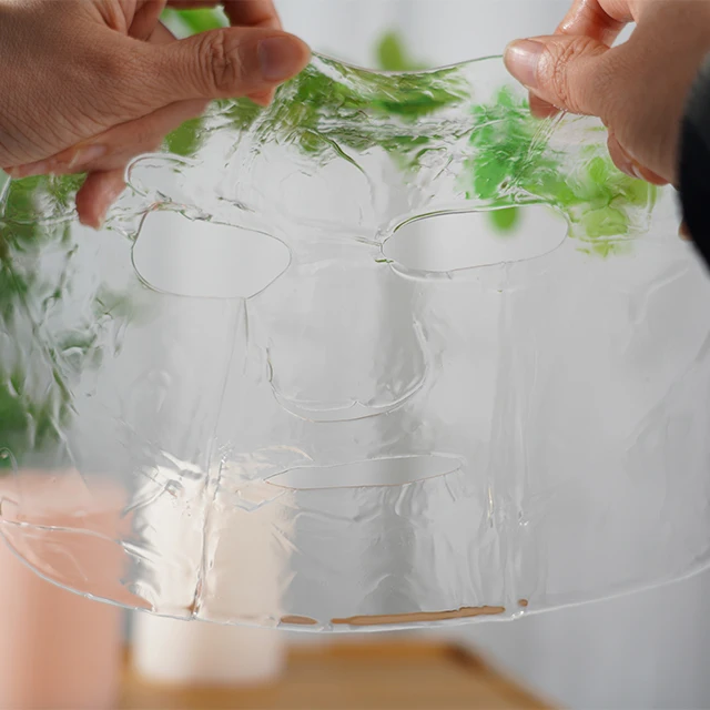 Factory Supply Korean Water Soluble Collagen Film Hydrolyzed Collagen Mask Anti Wrinkle Crystal Face Sheet Mask