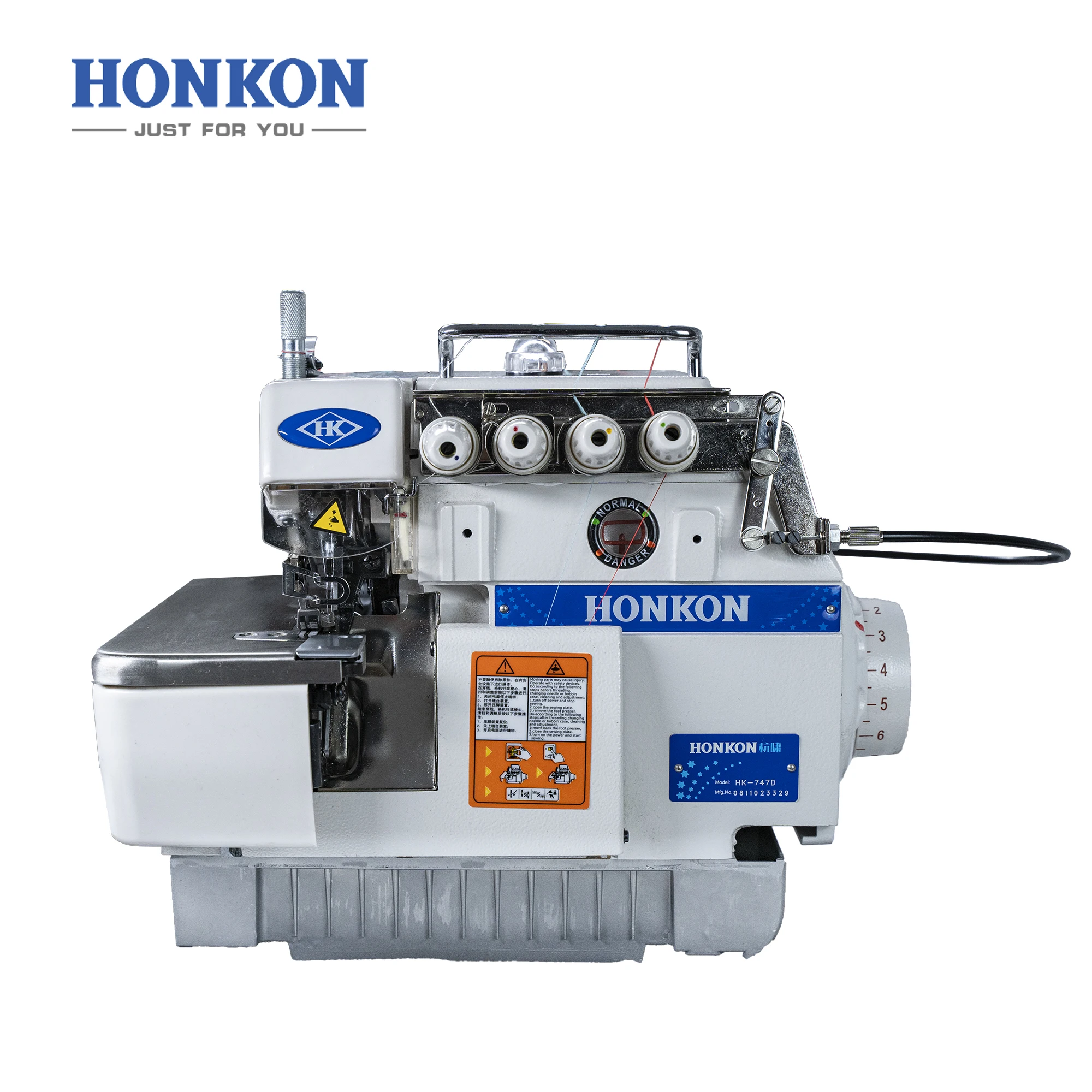Высокая скорость прямого привода автоматическая смазка промышленная швейная машина оверлок 747BK