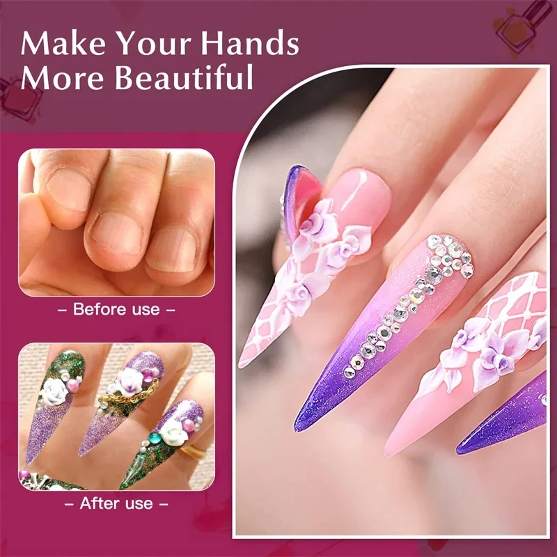 False Nail Tips 500Pcs/Box Soft Long Artificial Acrylic Nail Extension Half Cover Nail Mold Salon Manicure Tools