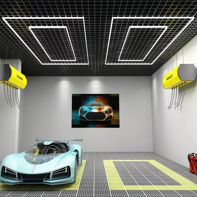 Car Detailing workshop Working Honeycomb light Garage Hexagon Led Light