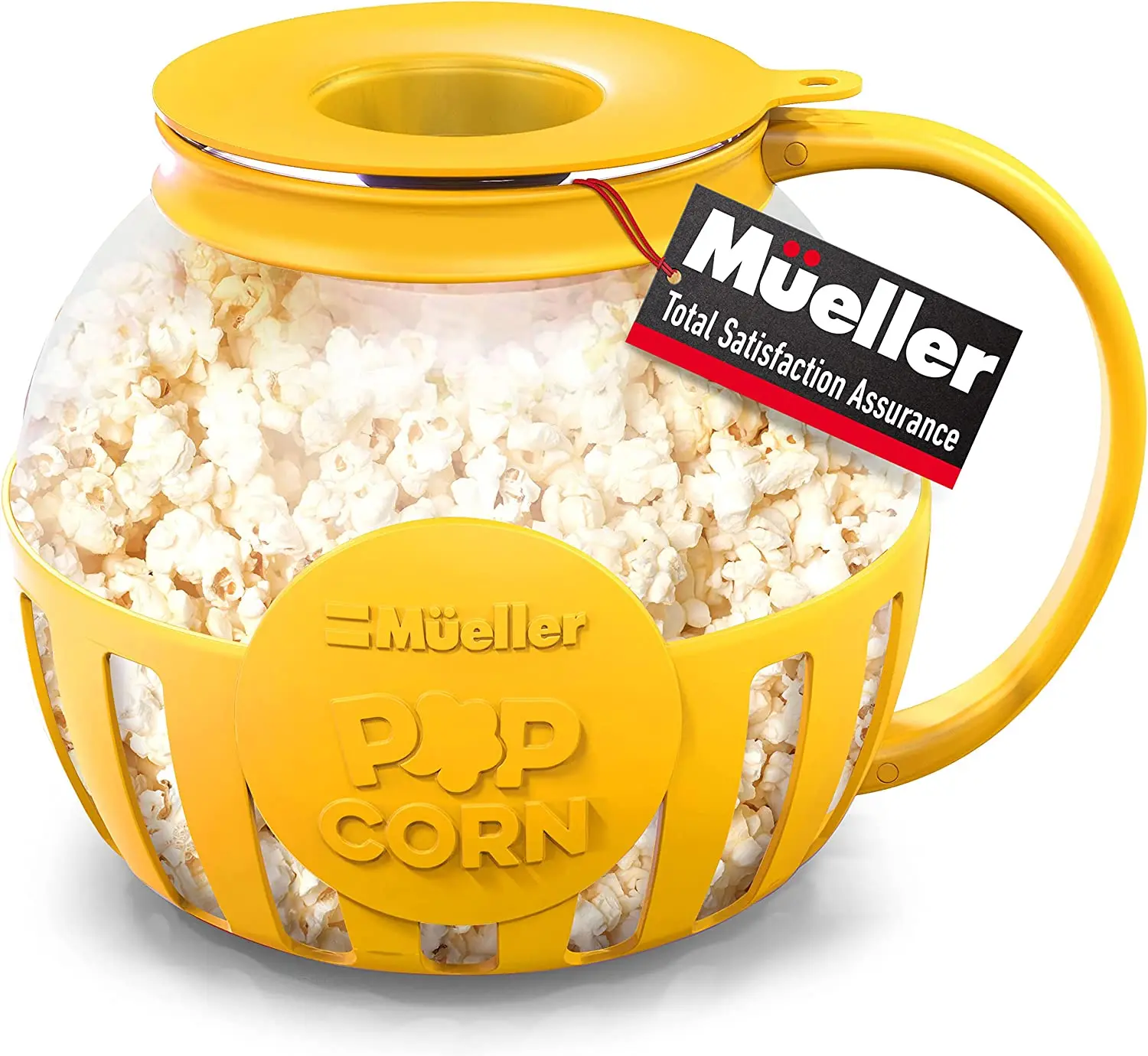 New Microwave Borosilicate Glass 3-in-1 Silicone Lid Dishwasher Safe Bpa Free 1.5 Quart Snack Popcorn maker