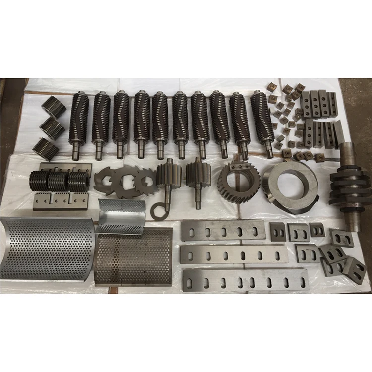 Customize inlay planer crusher blade