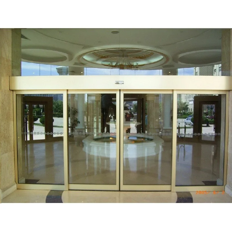 Glass Automatic Sliding Door for Mall Hotel Store Front Door with Auto Motor Sensor Detector