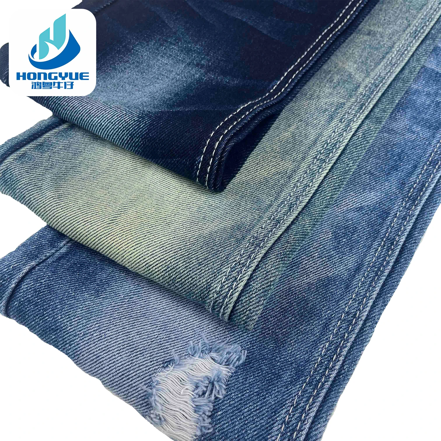 Non-Stretch Siro 11 oz Denim Fabric Blue And Black Color For Denim Jacket And Fabric