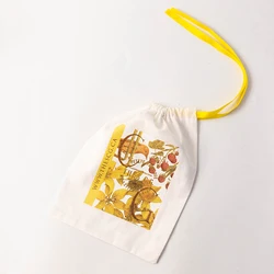 Wholesale Customized Cotton Muslin Drawstring Tea Shopping Bag Jewelry Pouch