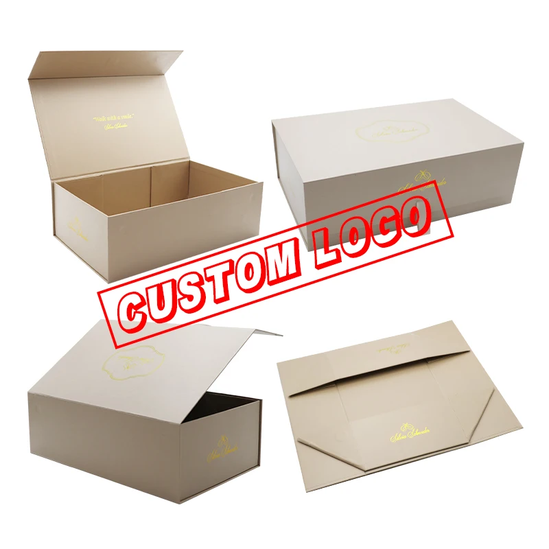 Custom Luxury  magnetic Packaging Clothing Gift Box Custom Cardboard Rigid luxury box packaging clothing