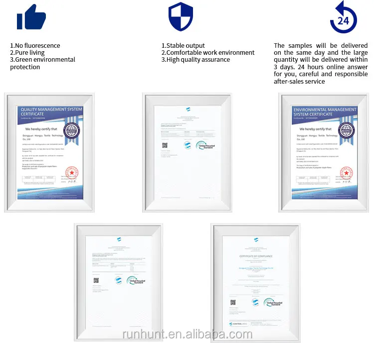 Wholesalers Cotton For Pillows Recycled Polyester Staple Fiber