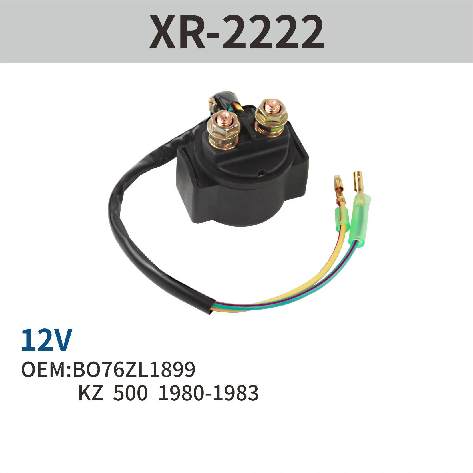 Starter Solenoid Relay for BO76ZL1899,KZ 500 1980-1983